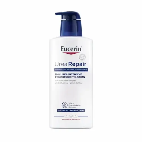 Flasche Eucerin UreaRepair Plus Lotion 10 Prozent Urea als Produktabbildung